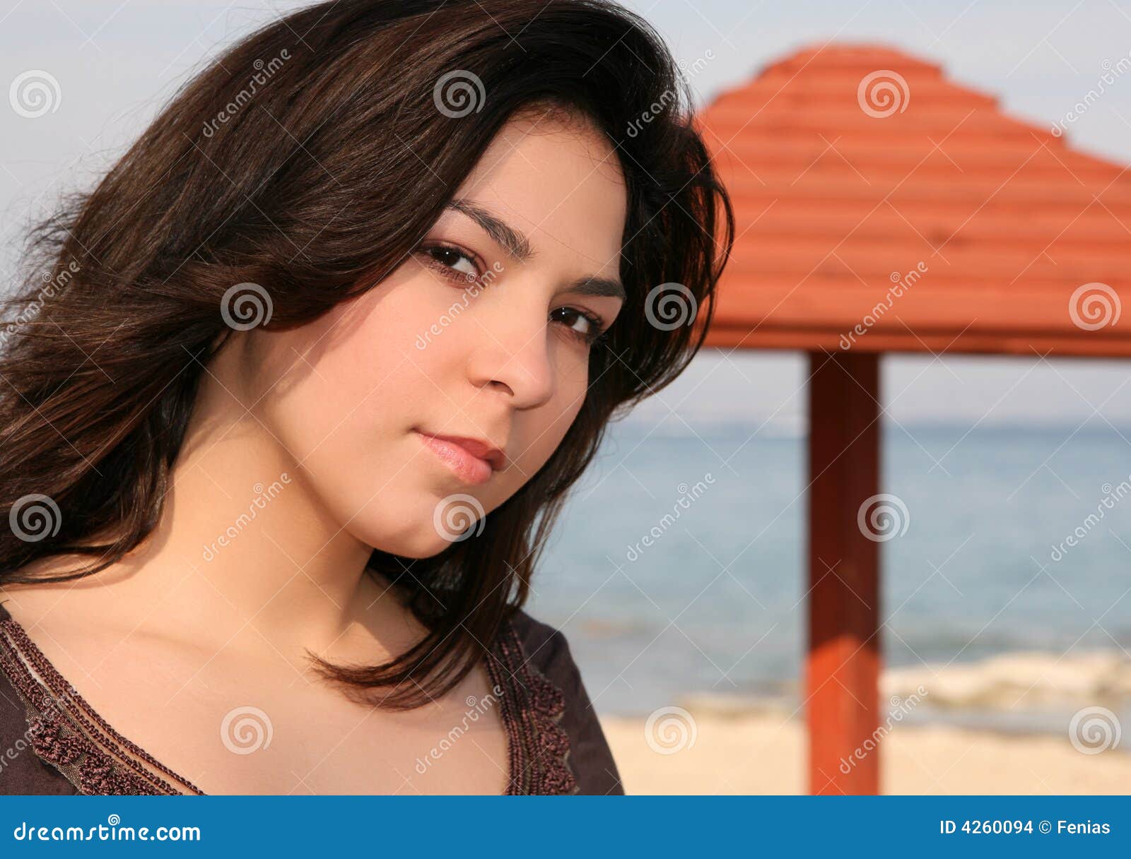 Young brunette woman stock photo. Image of look, woman - 4260094