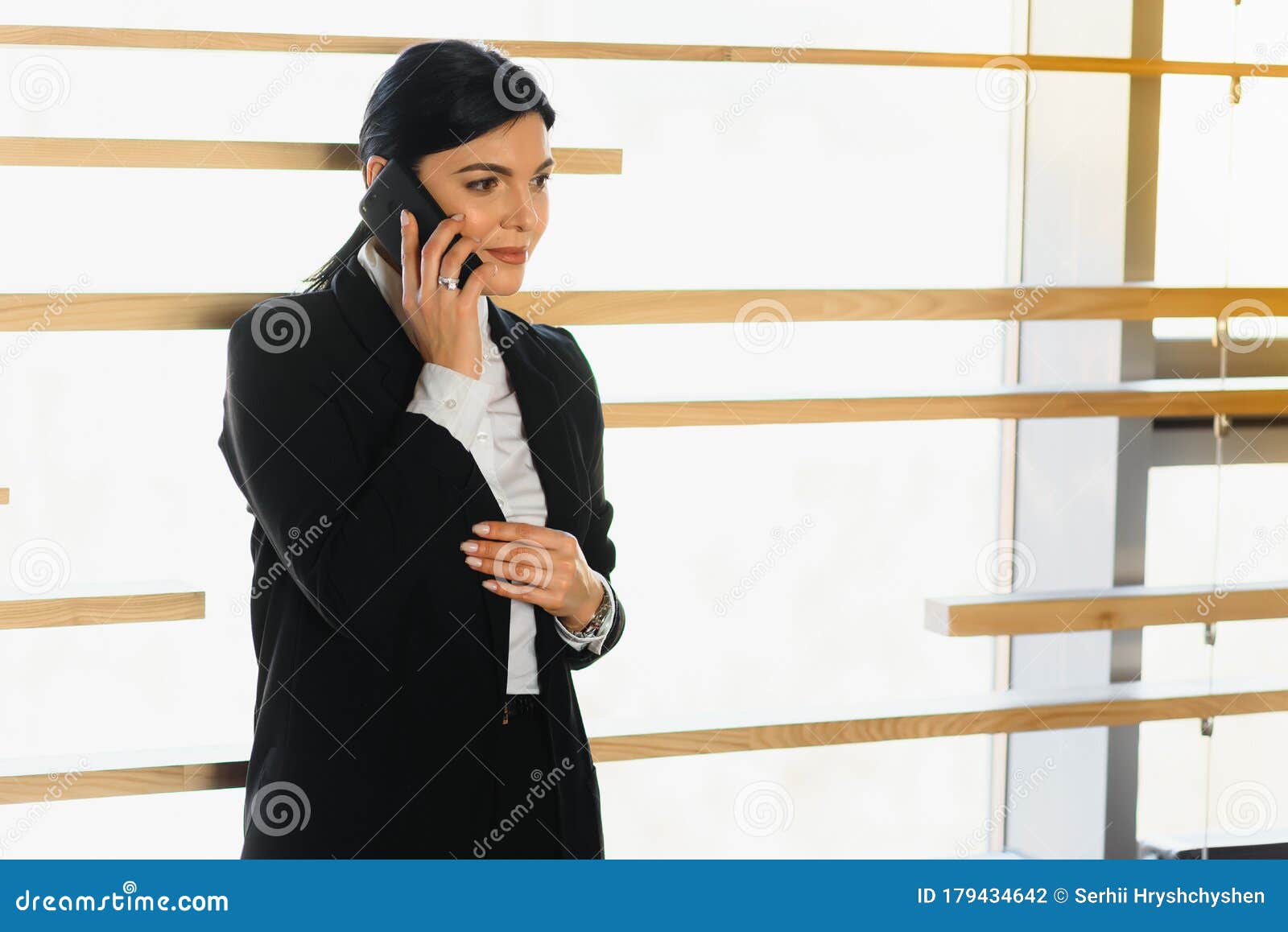 Young Business Woman at the Office Stock Photo - Image of portrait ...