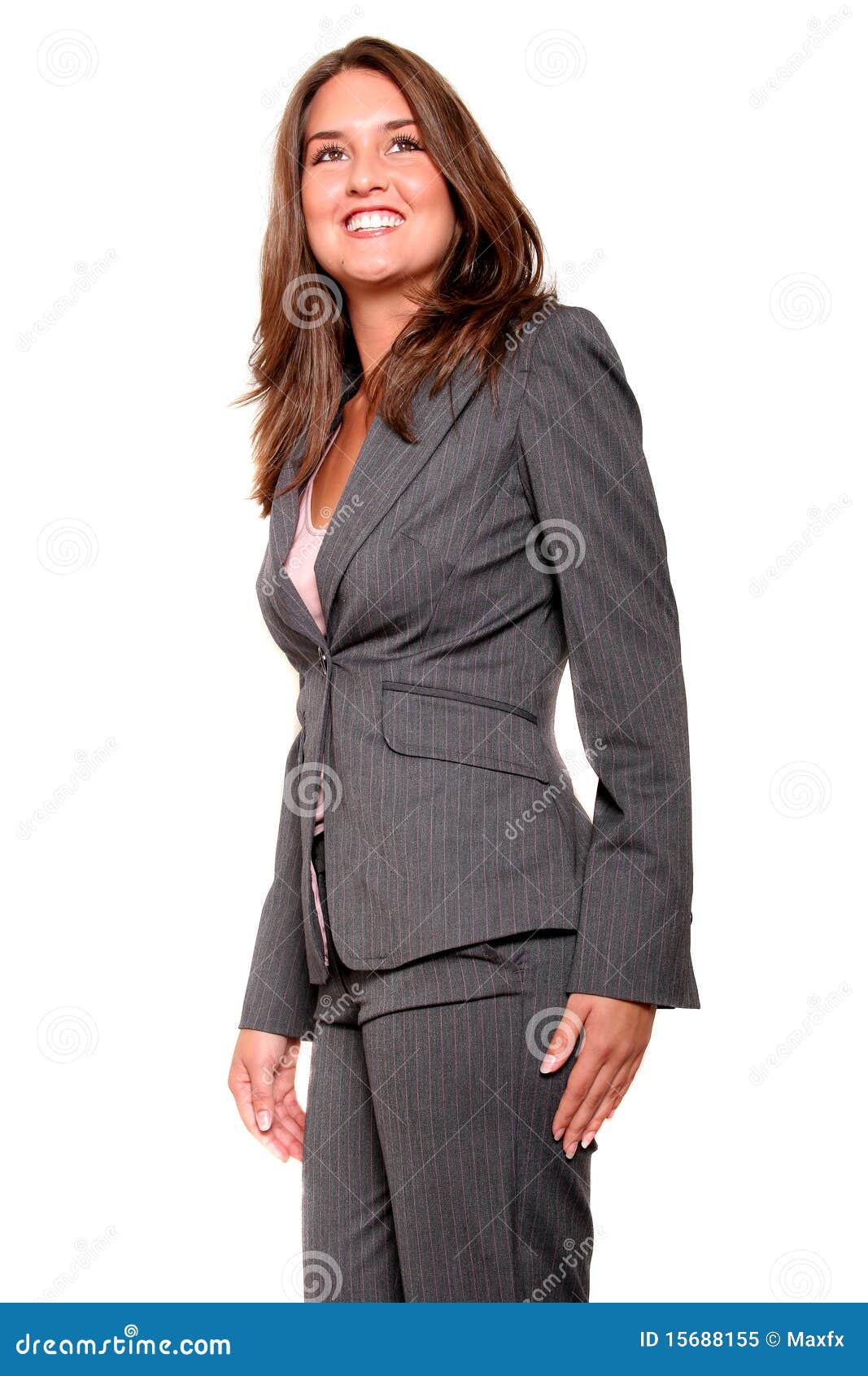 Young Business Woman In Suit Royalty Free Stock Photo 