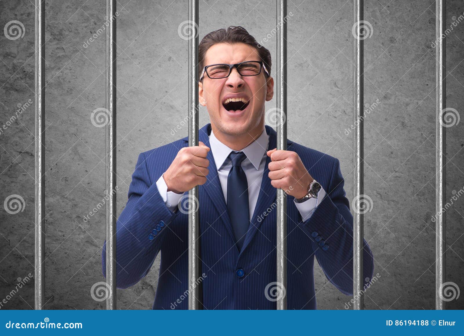 Businessman Behind Crumpled Paper RoyaltyFree Stock Photography