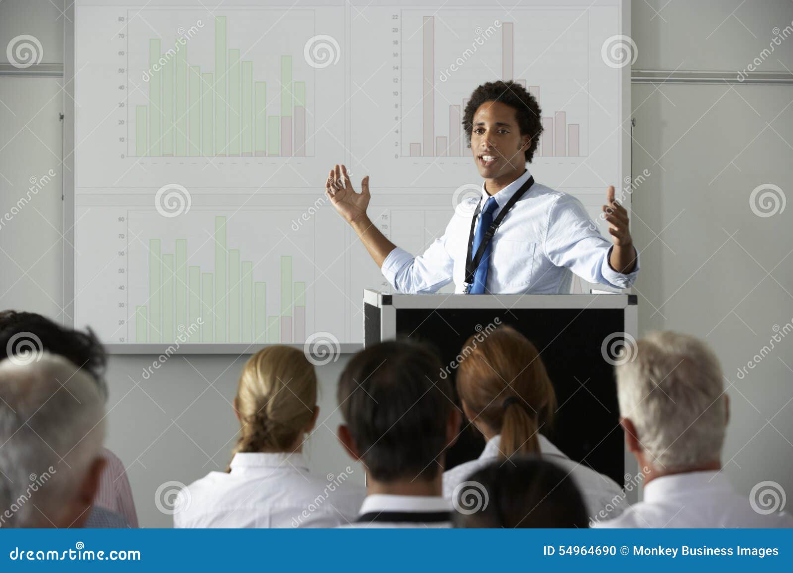 delivering a presentation