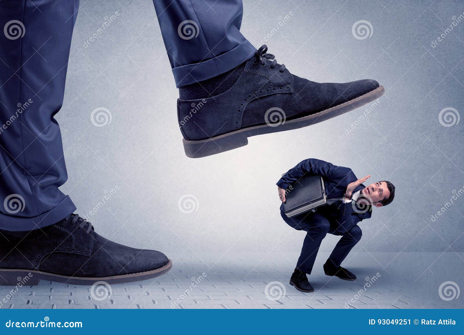 Young Businessman Getting Crushed Stock Image Image of laborer, abuse