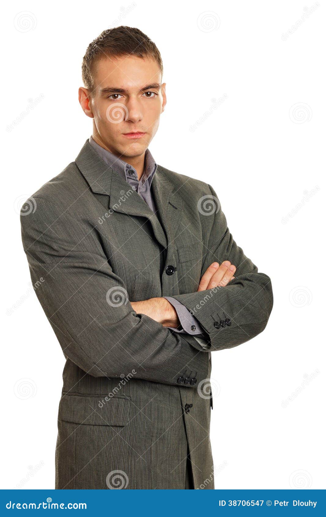 Young Businessman at a Suit Stock Image Image of portrait, male 38706547