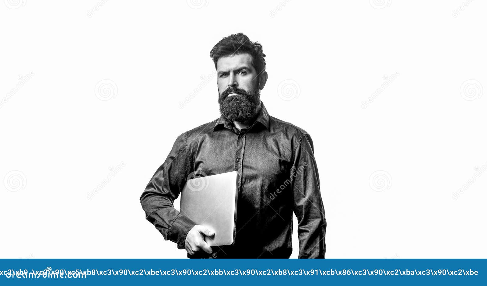 Young Businessman Using His Laptop, Pc. Holding Laptop Computer Stock Photo - Image of bearded, background: 204316954 Young Businessman Using His Laptop, Pc. Holding Laptop Computer Stock Photo - Image of bearded, background: 204316954