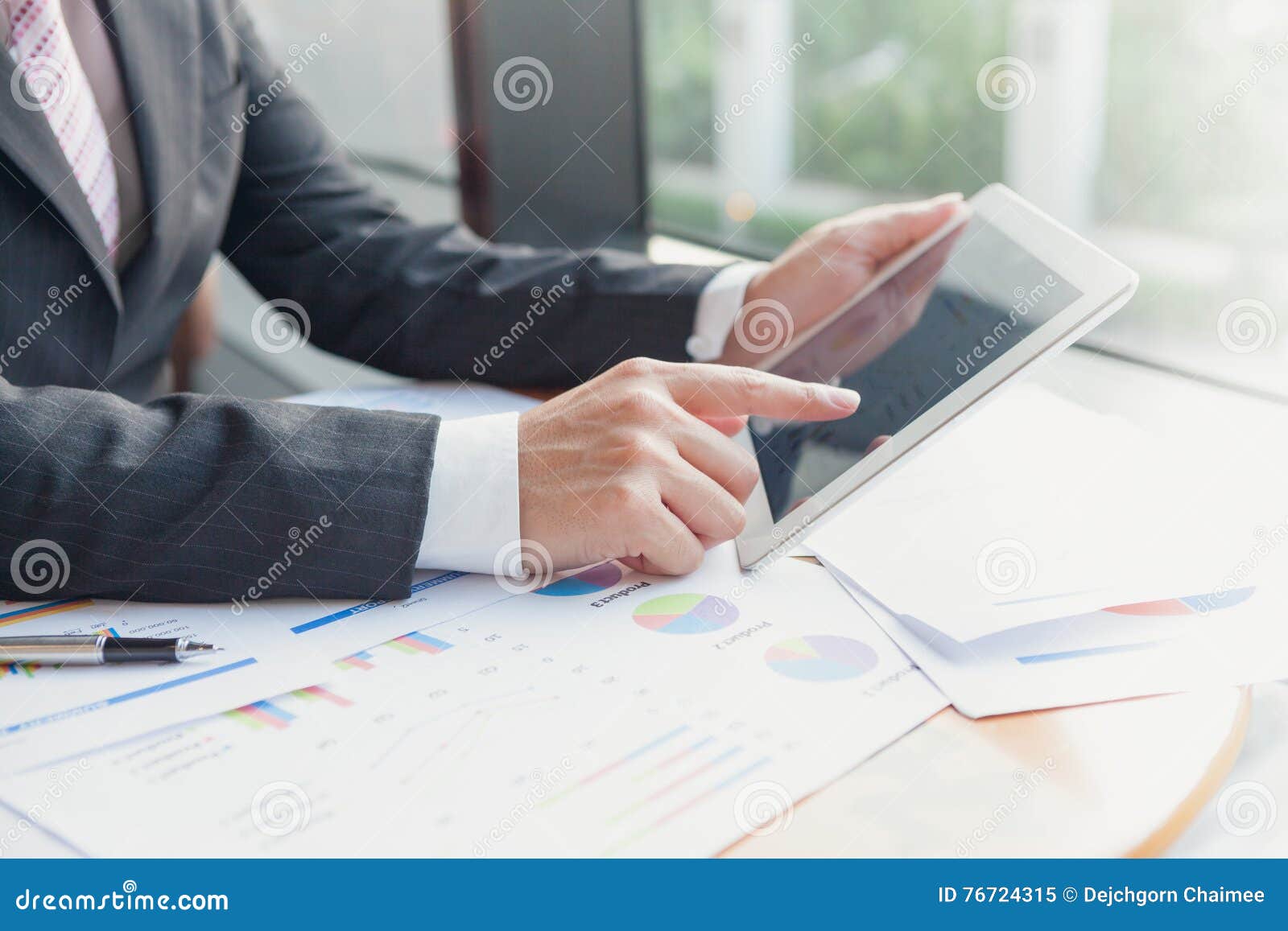 Young Businessmen Using Touchpad Stock Image Image of employment