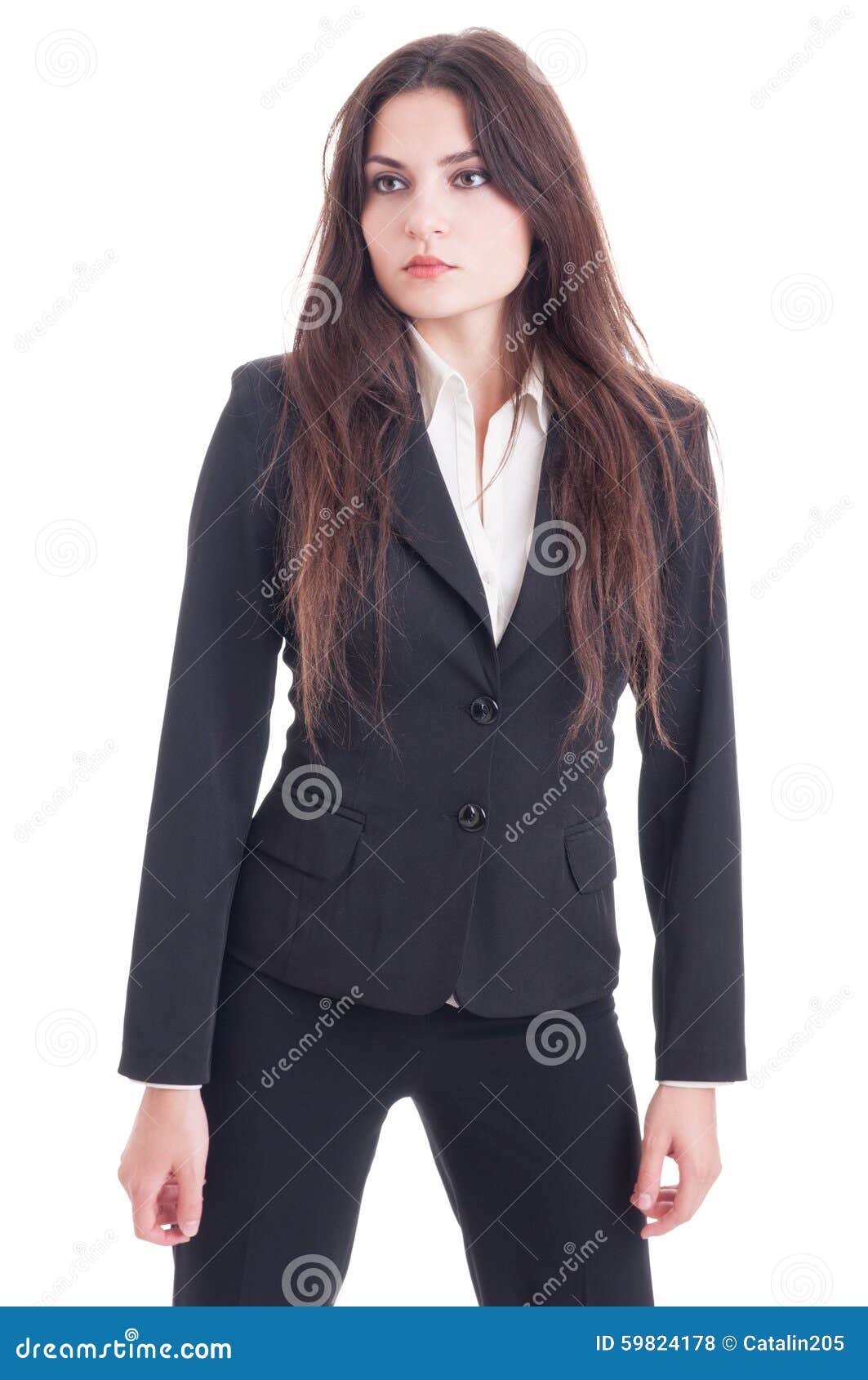 Young Businesswoman Looking Away Stock Photo - Image of confident ...