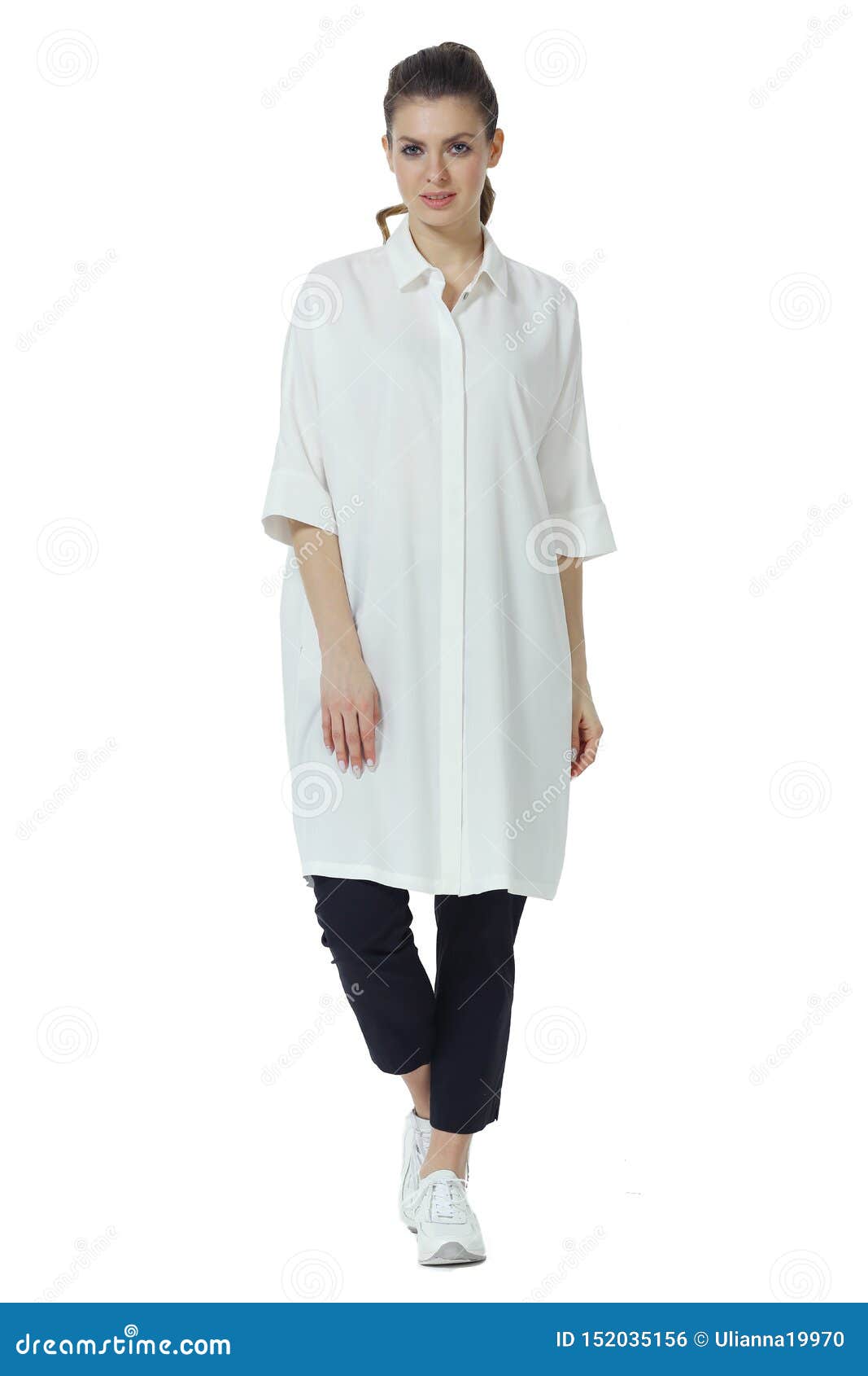 white baggy shirt