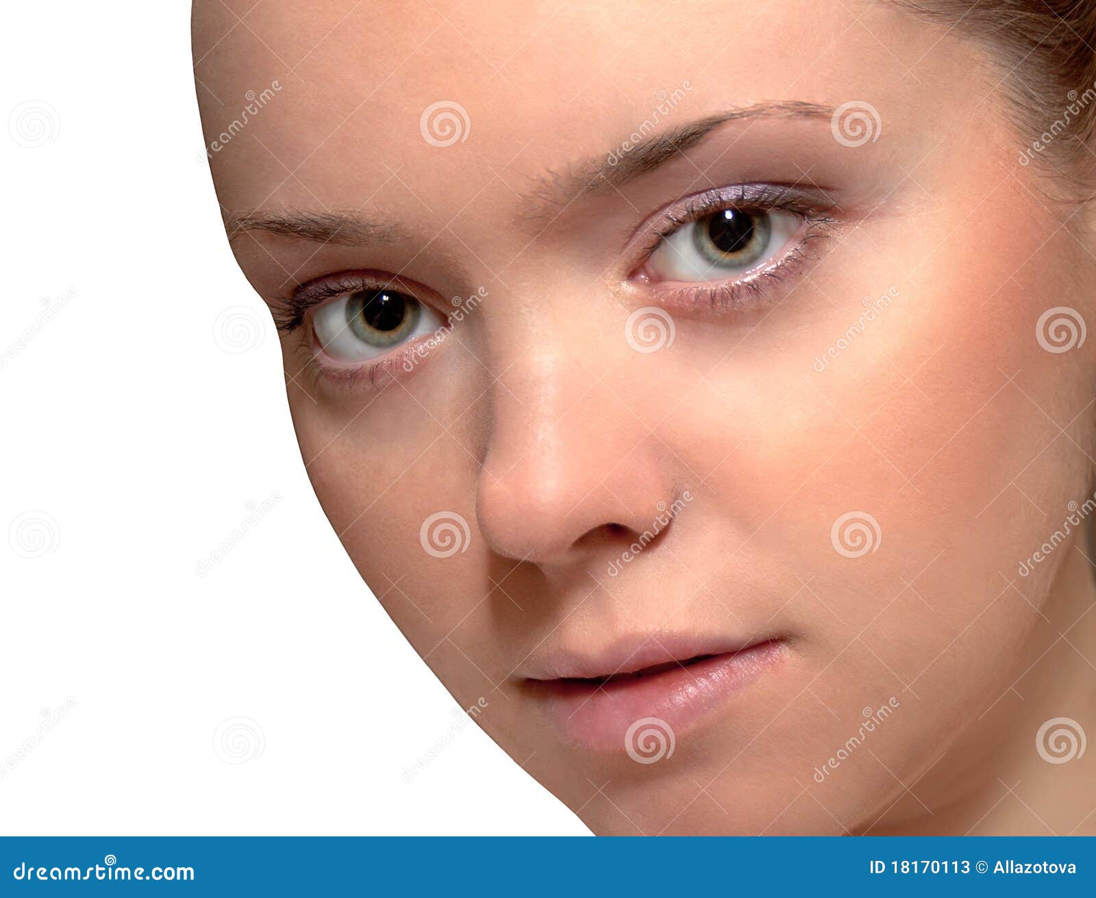 Young Caucasian Female Portrait Stock Image Image of face, human