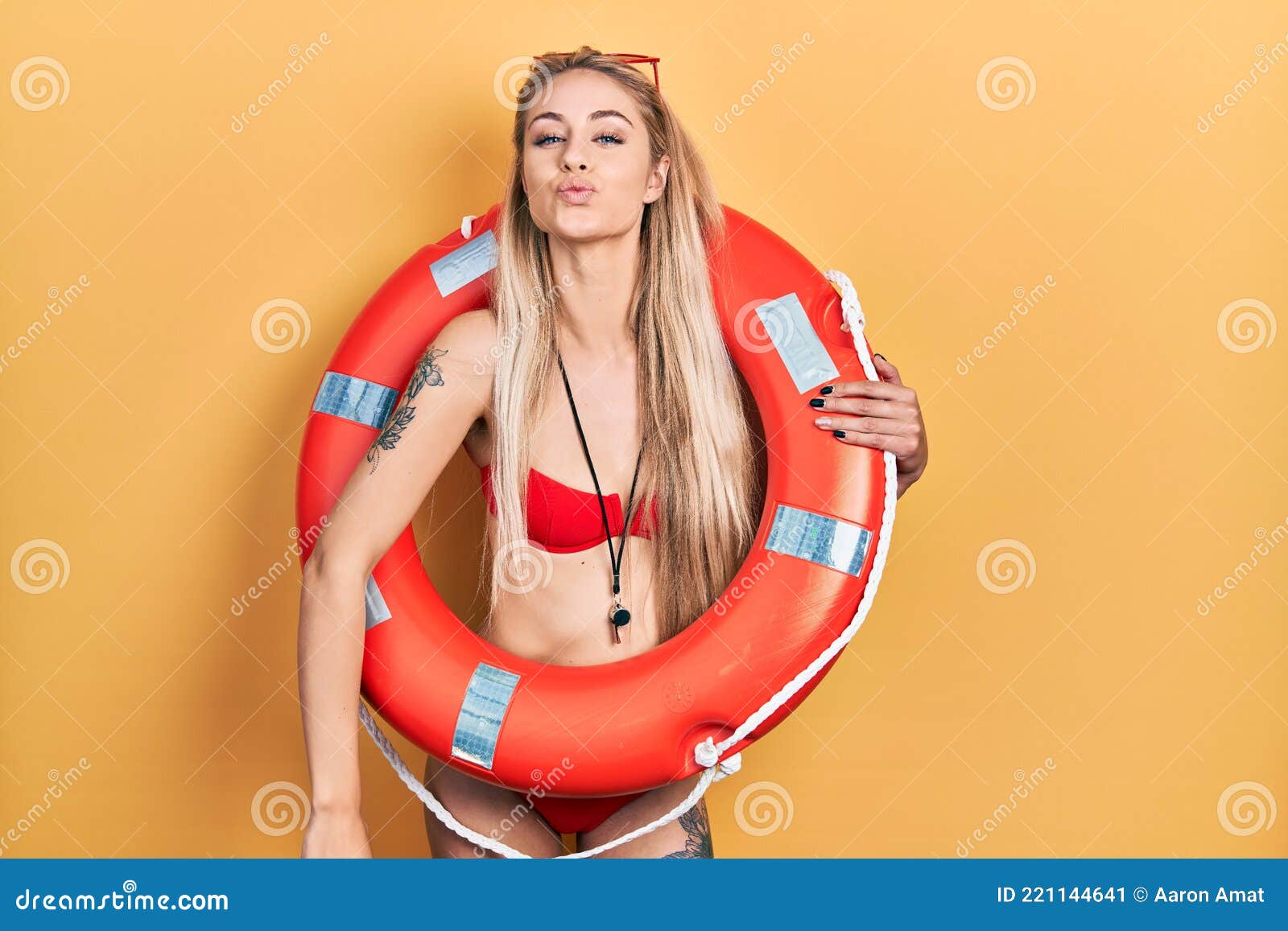 teen lifeguard selfie