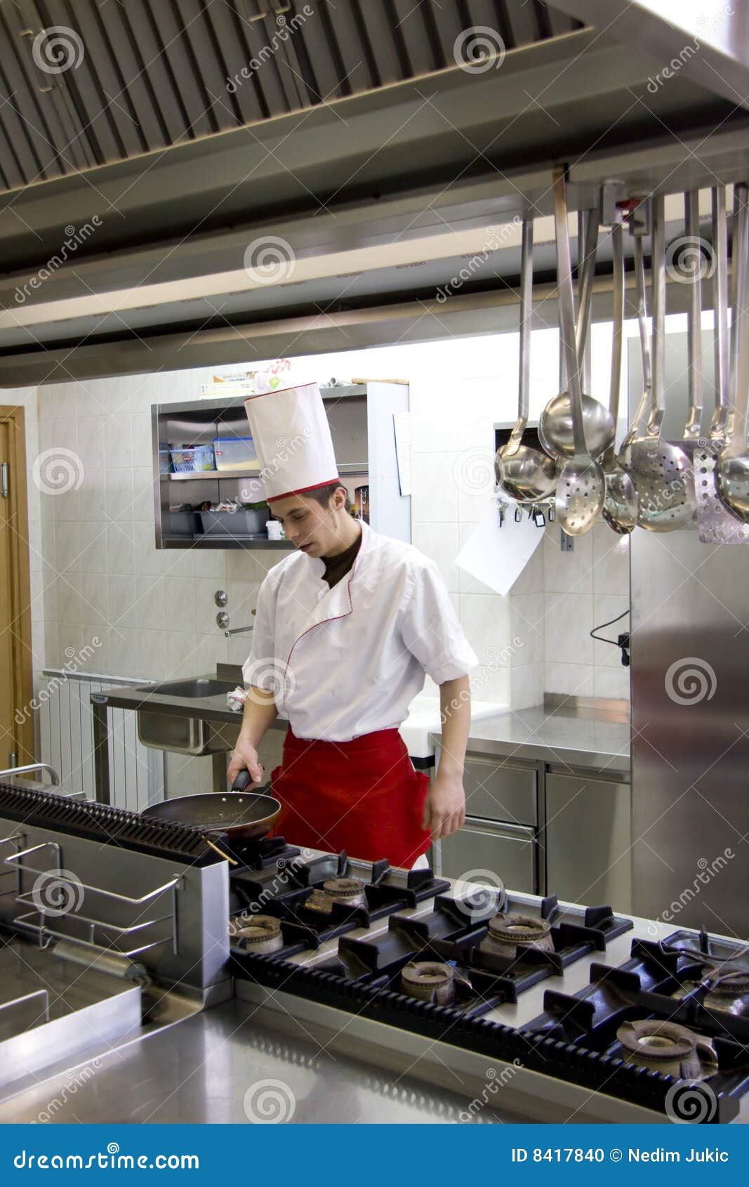 young chef working