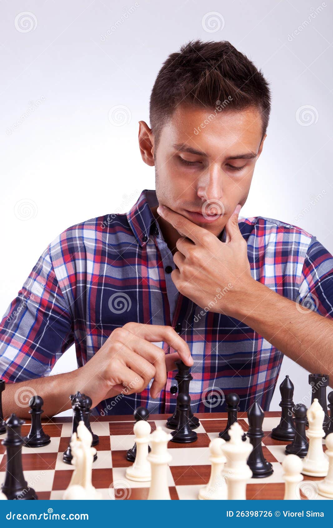 Thinking Next Chess Move Stock Photo - Download Image Now - 8-9 Years,  Activity, Arts Culture and Entertainment - iStock