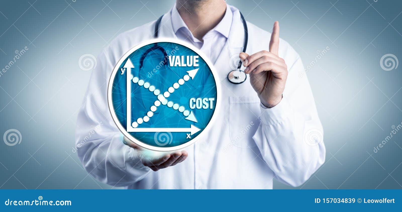 young clinician advising on cost versus value