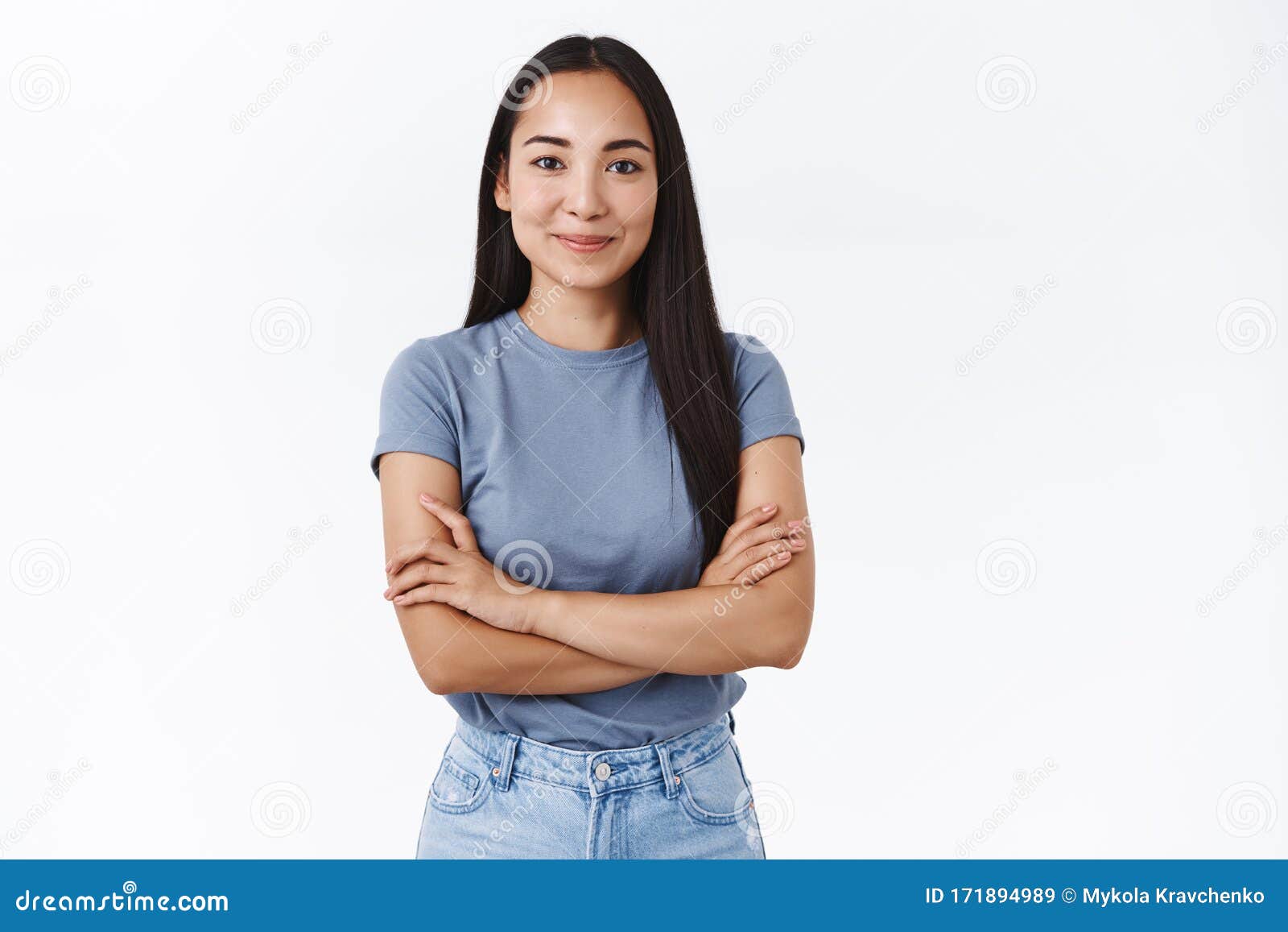 Assertive asian teen female