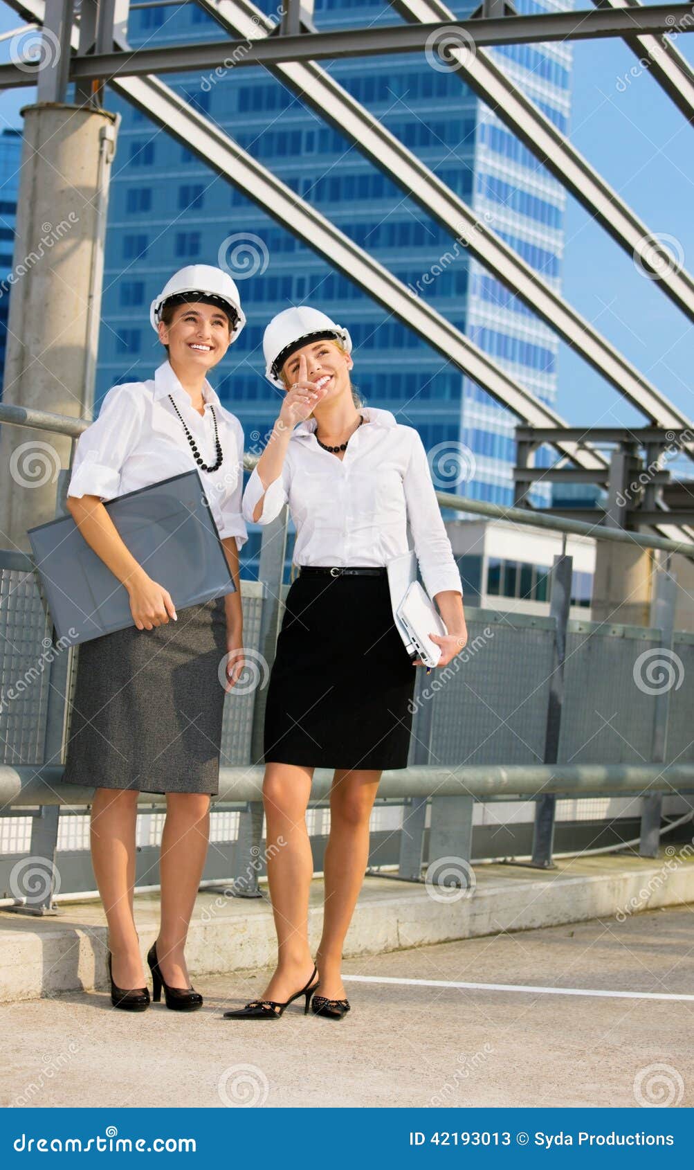 Young contractors stock image. Image of ladies, energetic - 42193013