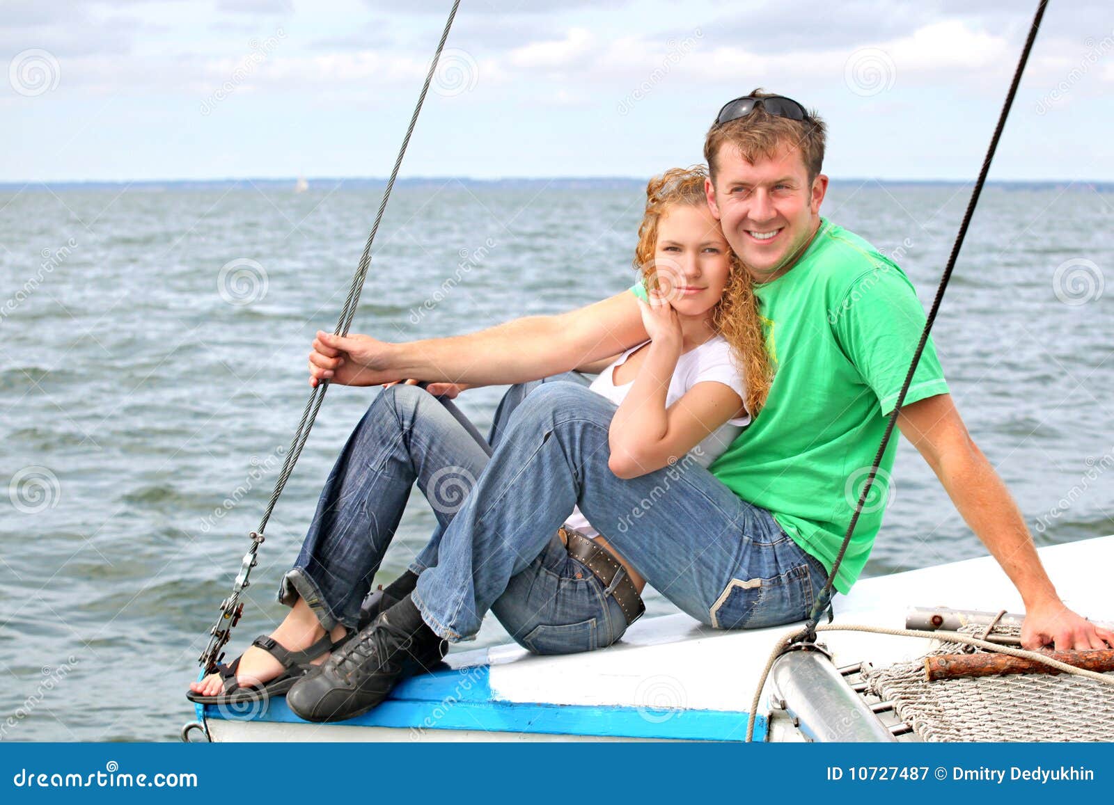 Young Couple On Boat Royalty Free Stock Photography Image 10727487