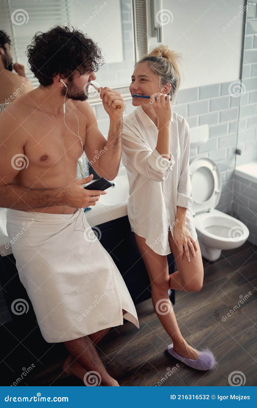 Hot Couple Enjoying Their Relation and Screw in Back Pose