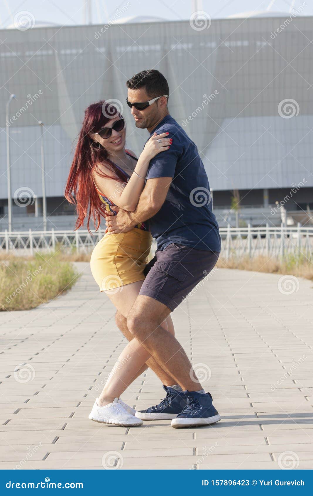 Young Couple Dancing Latin