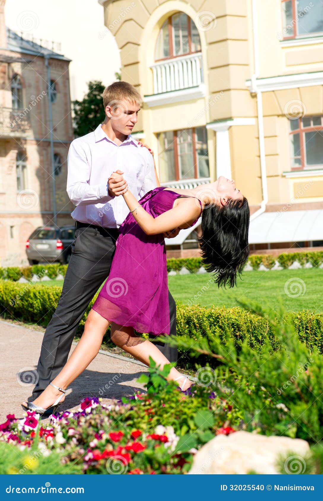 Young Couple Dancing on Street Stock Photo Image of dancing