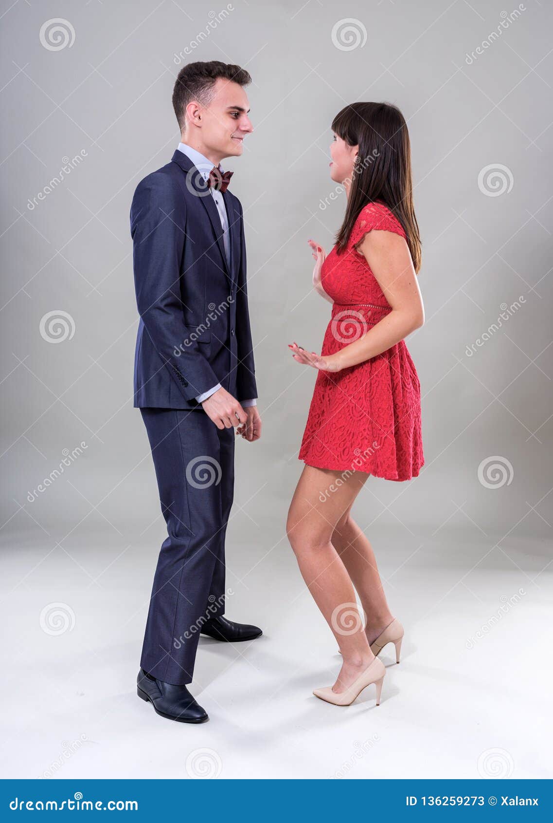 Young couple dancing stock image. Image of modern, portrait - 136259273