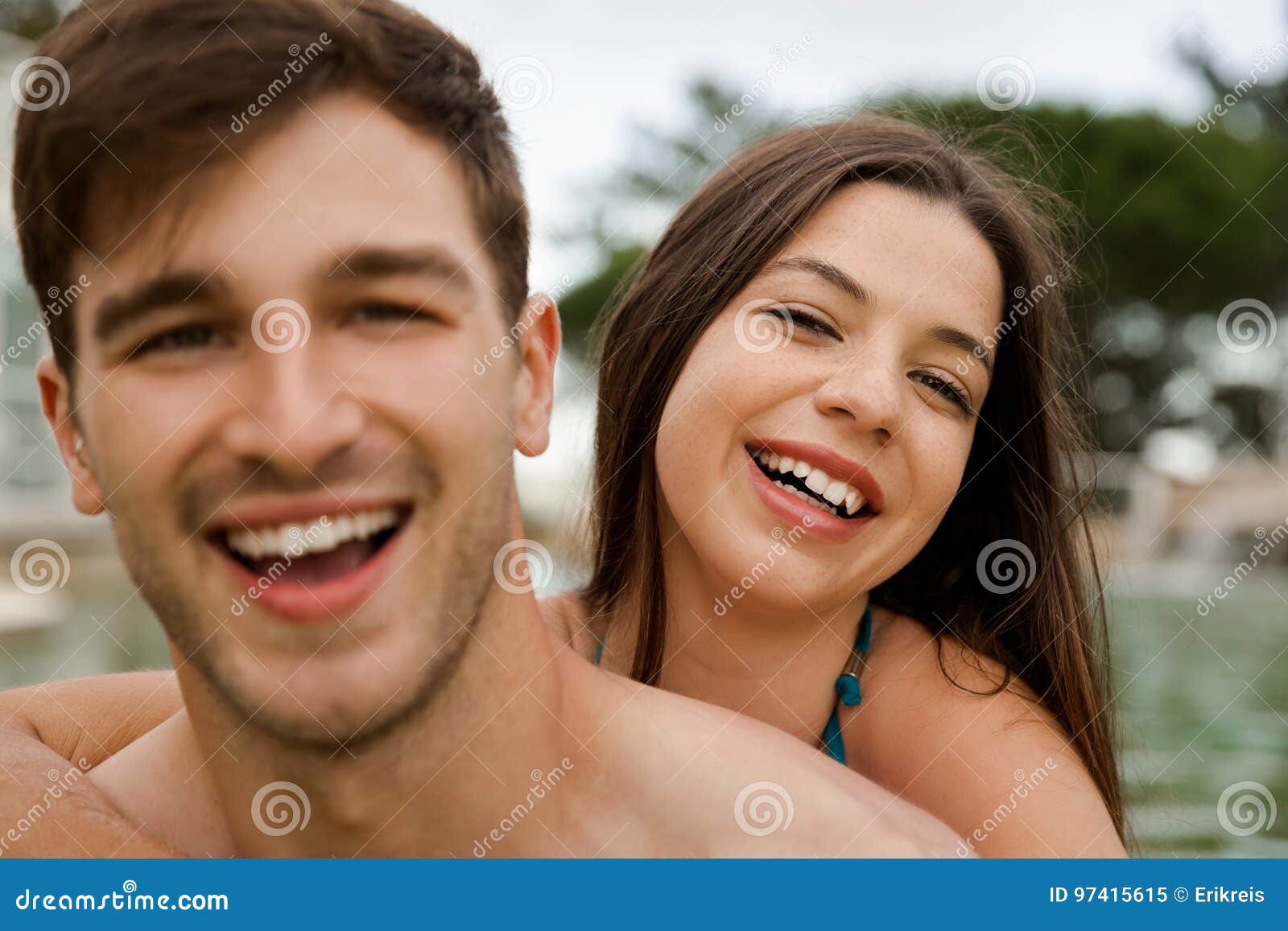 Young Couple Having Fun Stock Image Image Of Adult Honeymoon 97415615