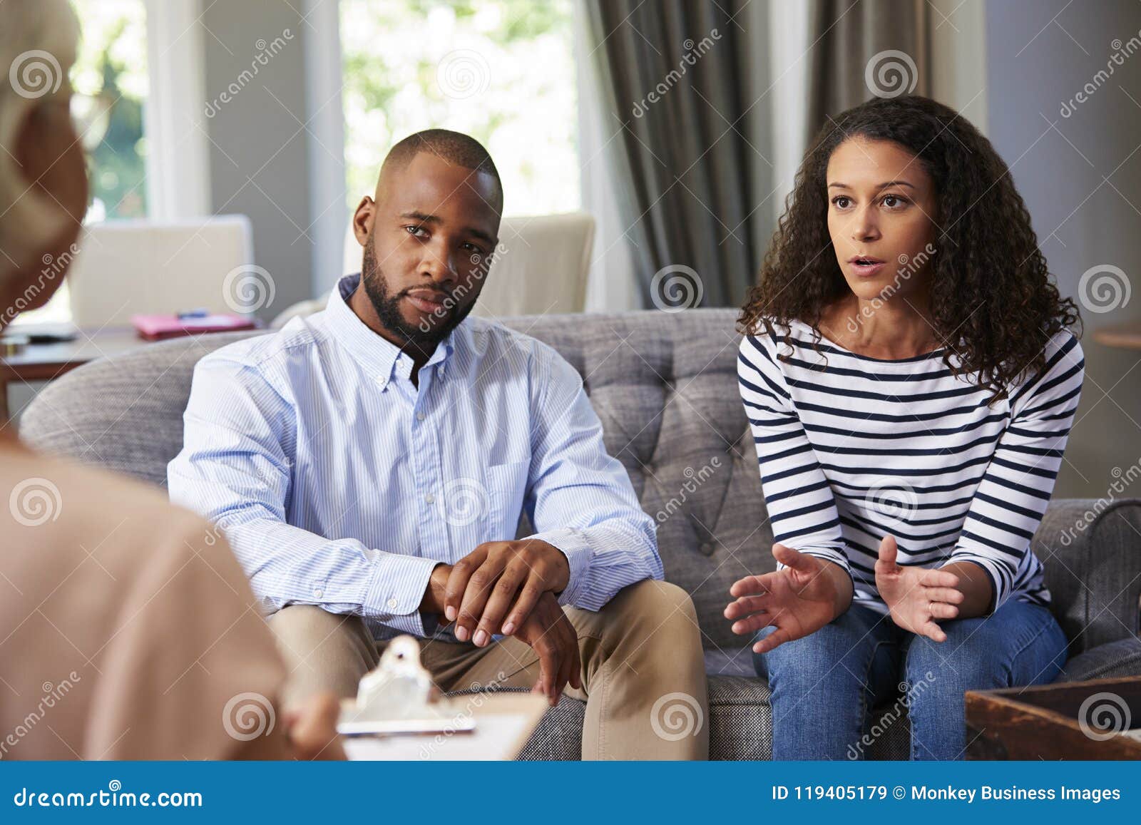young couple having marriage counselling
