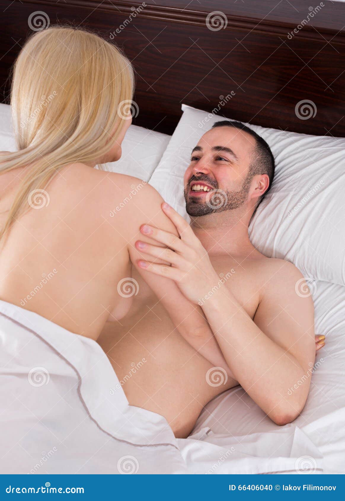Young couple having sex stock photo