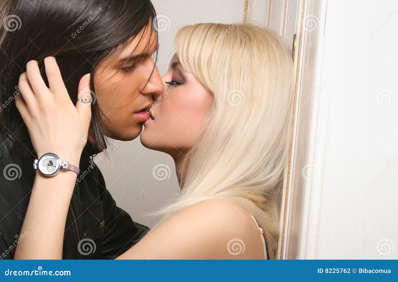 Young Couple Kissing Stock Photo Image Of Cute Handsome 8225762