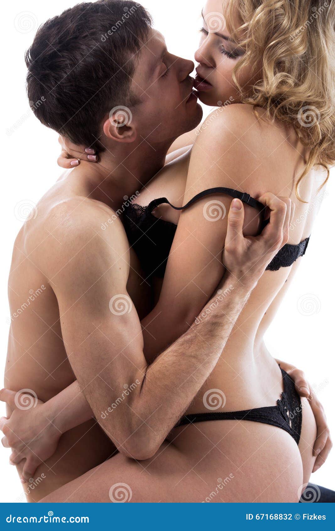 naked teenage boy and girl kissing