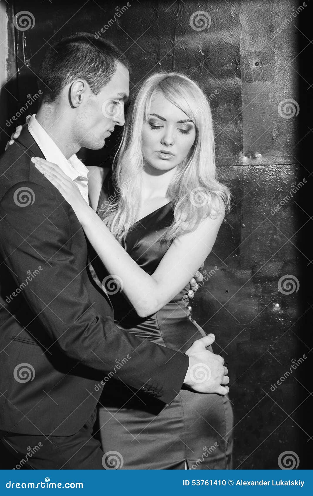 Young couple in love stock photo image