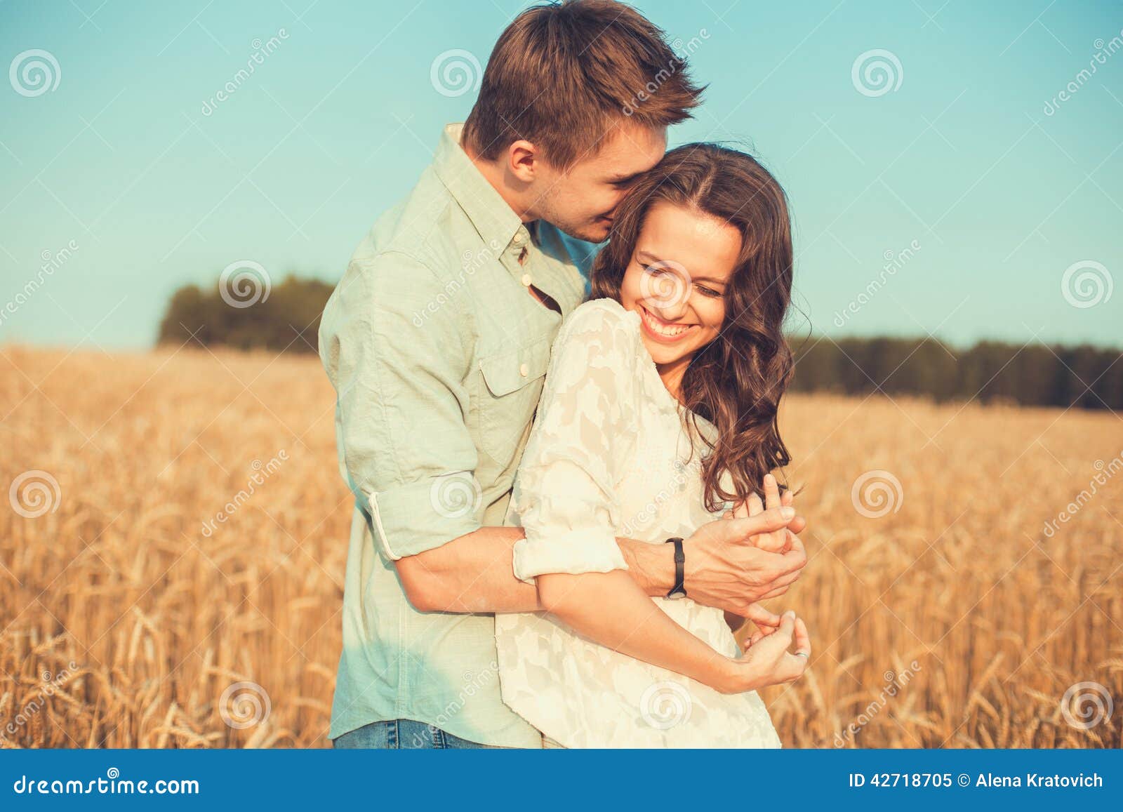 Young Couple in Love Outdoor.Couple Hugging.Young Beautiful Couple ...