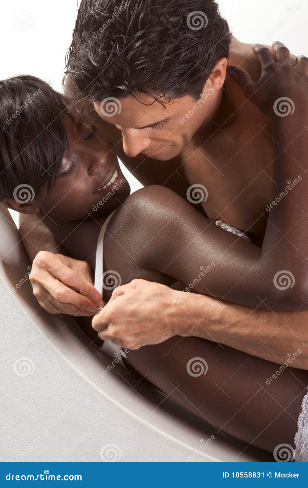 Man making love with a woman