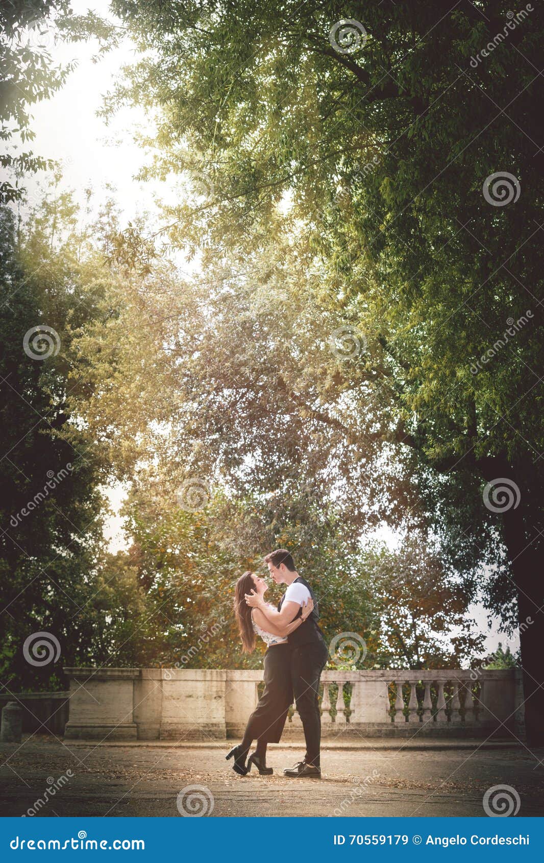 Young Couple Passion and Love Outdoor. Trees and Nature. Natural Love Stock Image - Image of kiss, female: