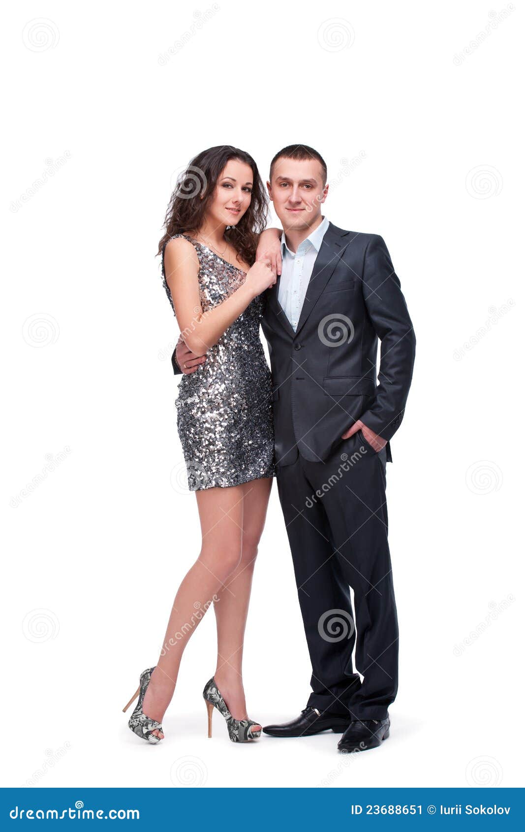 couple in formal wear