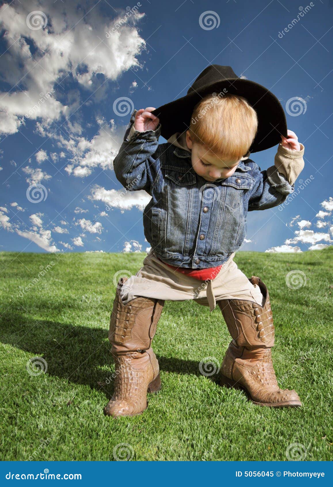 Young Cowboy stock image. Image of playful, childhood 5056045