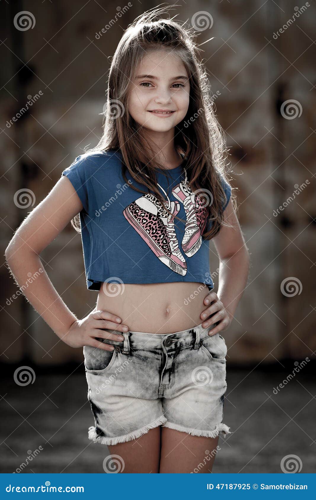 Young Cute Girl on a Street Stock Image - Image of beauty, streets