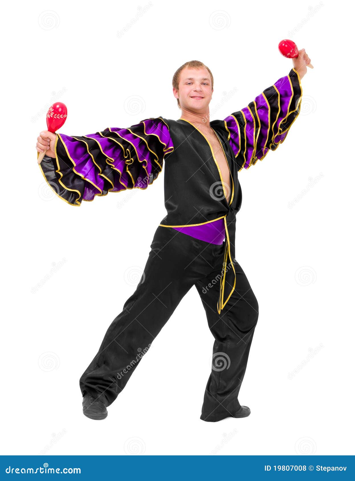 Young Dancer with the Maracas Stock Photo Image of happy, dancer