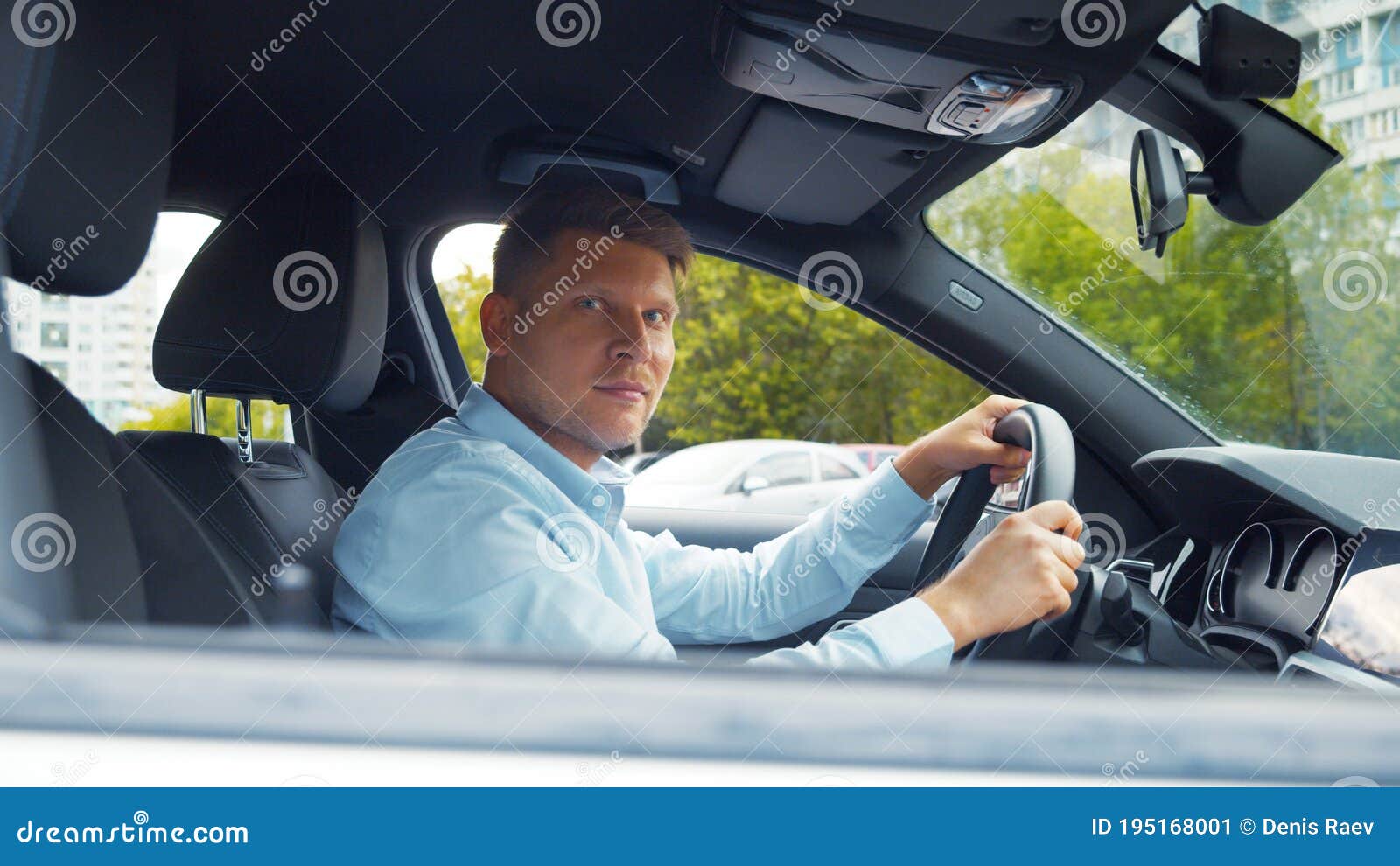 Young driver in the car stock image. Image of lifestyle 195168001