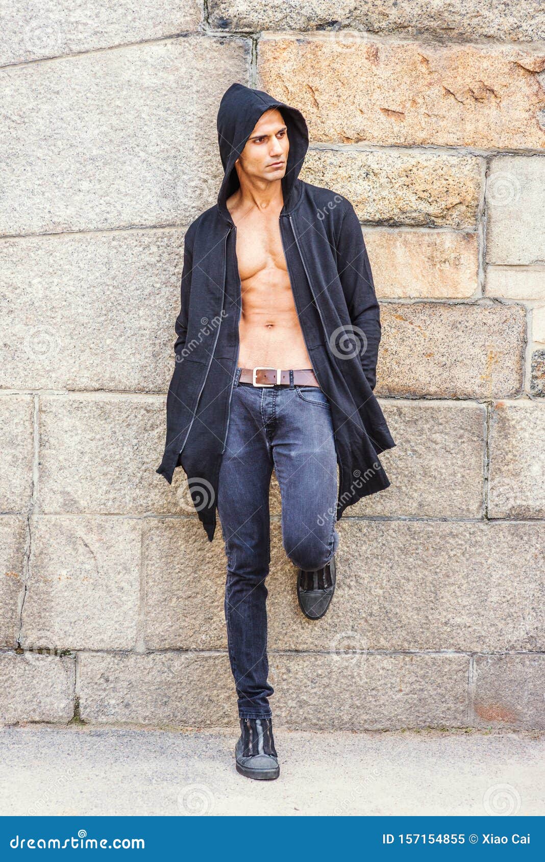 Portrait of Young East Indian American Man in Hot Summer Stock Image -  Image of body, modern: 157154855