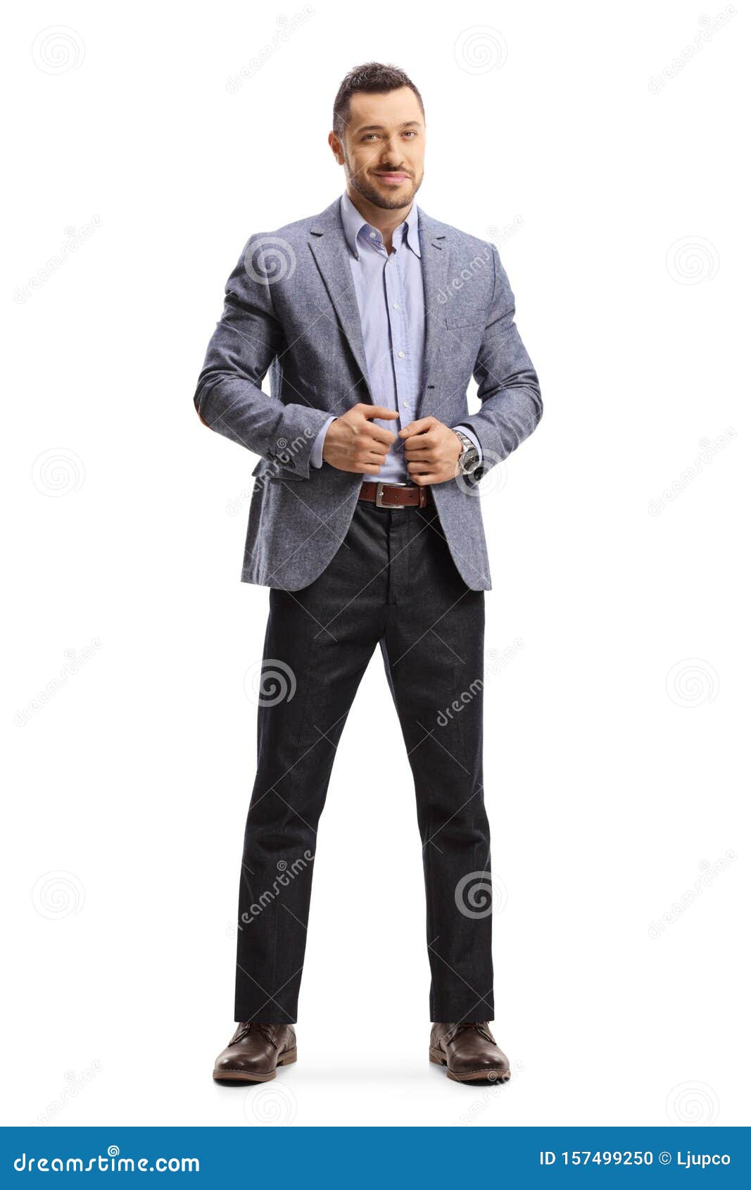 Young elegant man standing stock photo ...