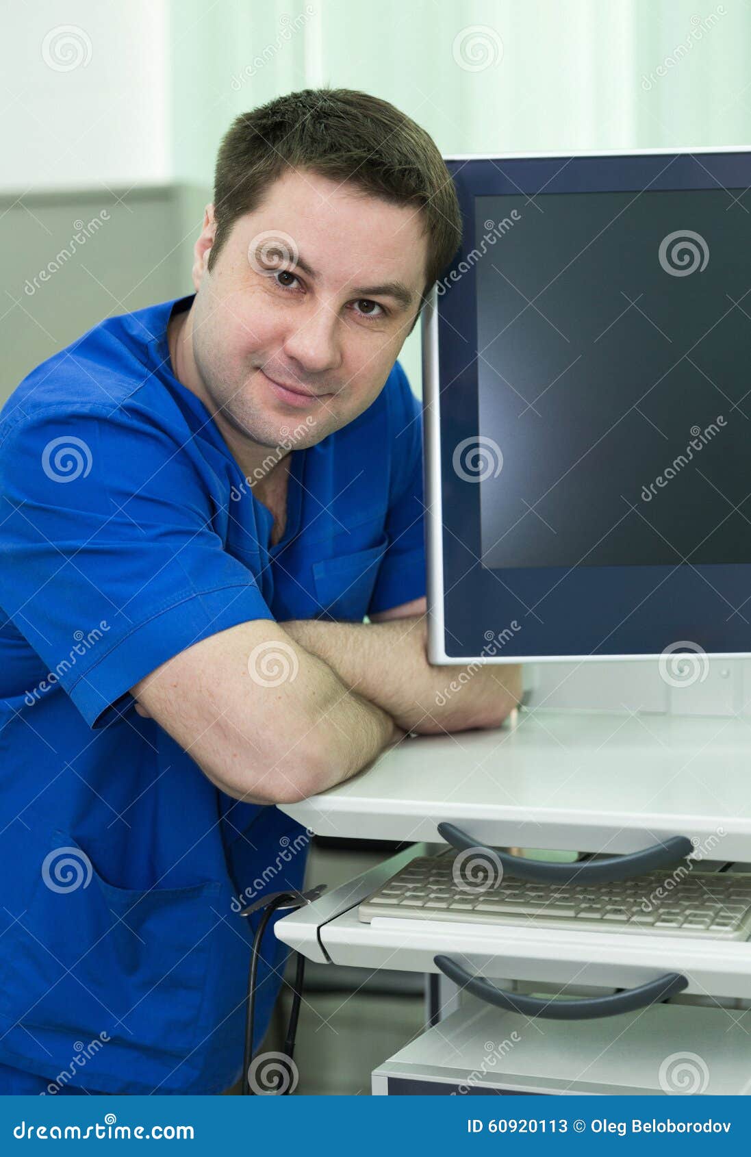 Young endoscope doctor stock image. Image of gloves, hospital 60920113