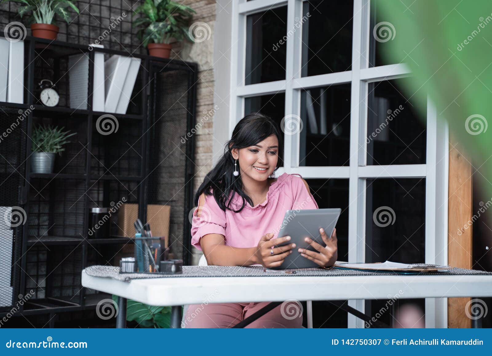 Young Entrepreneur with Her Startup Company Stock Image - Image of ...
