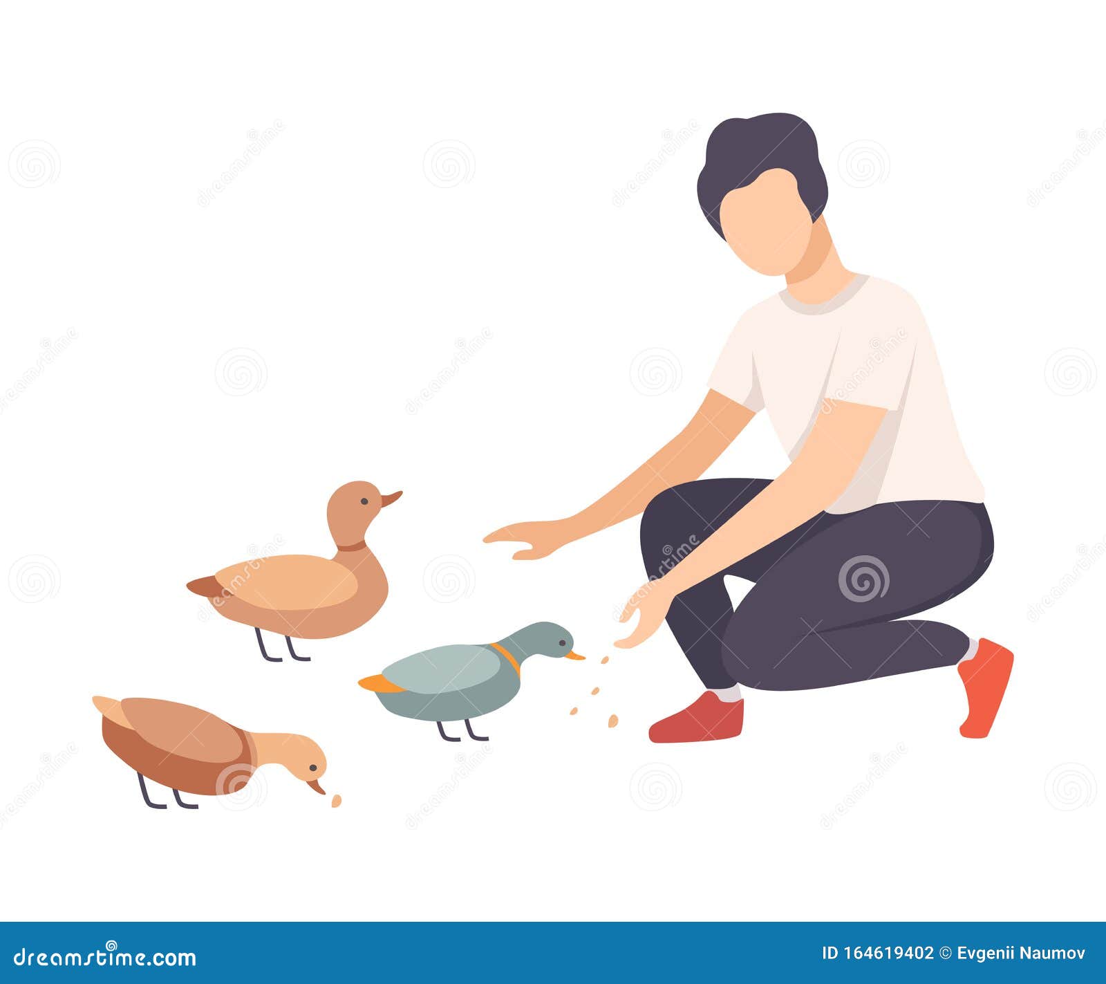 ducks eating clip art