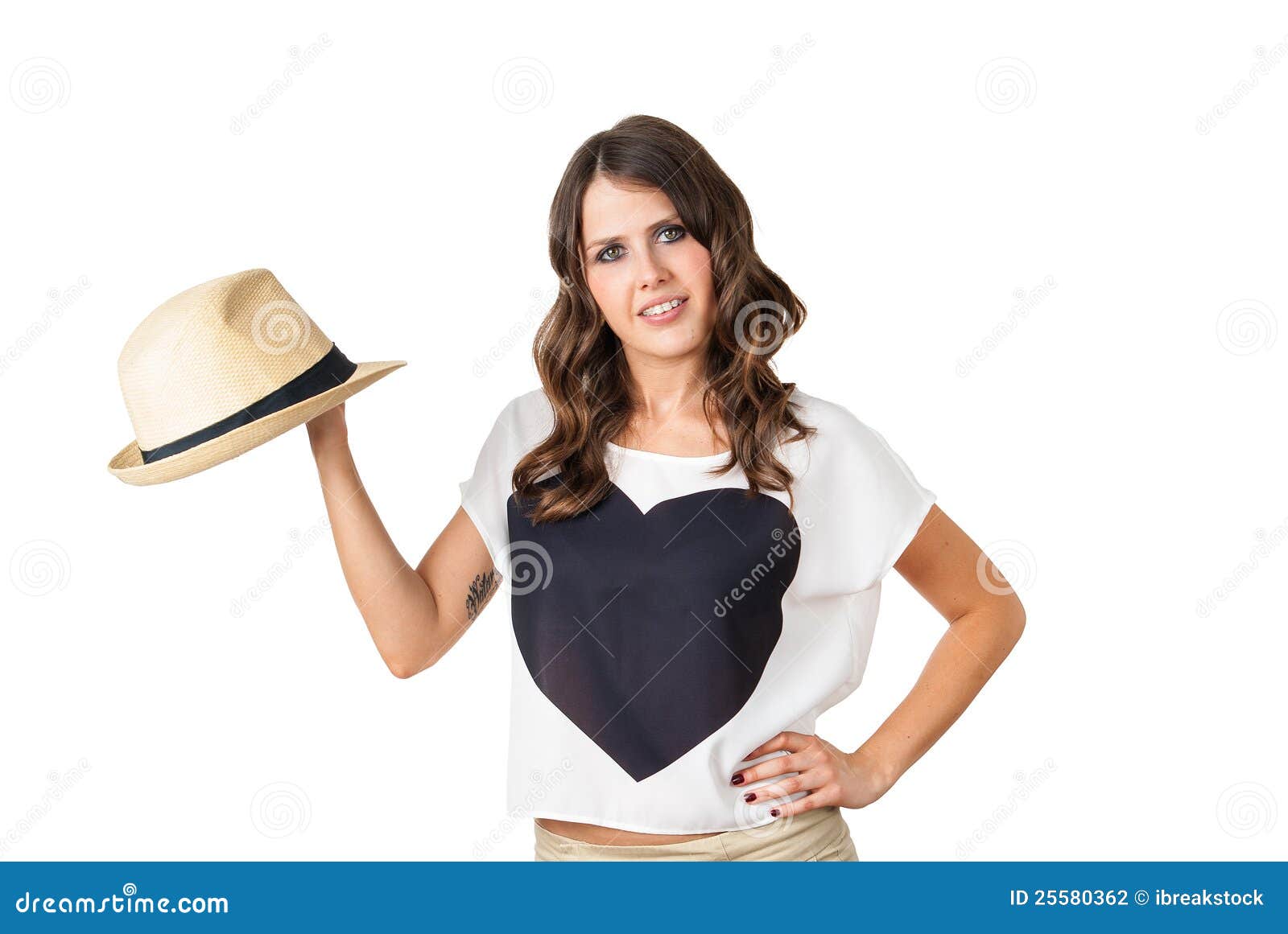 Young Fashionable with a Stylish Hat Stock Photo Image of