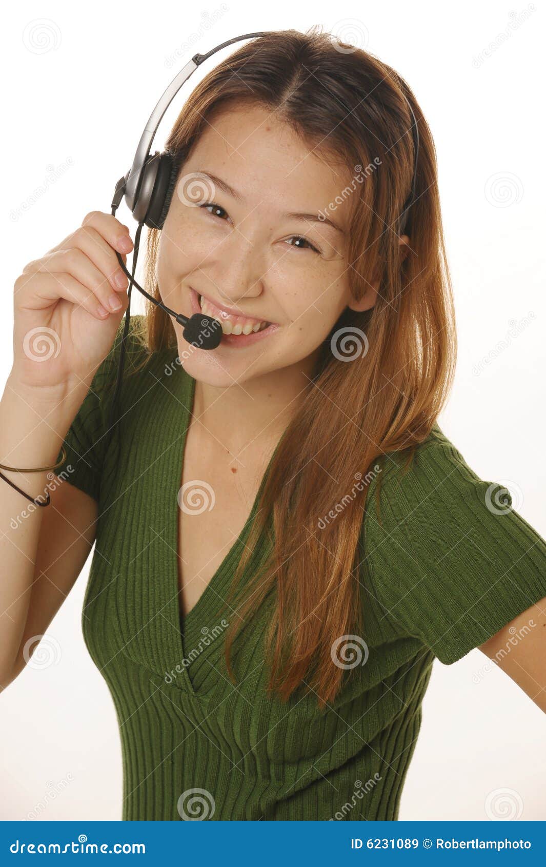 Young Female Customer Service Stock Image Image of beautiful, receptionist 6231089