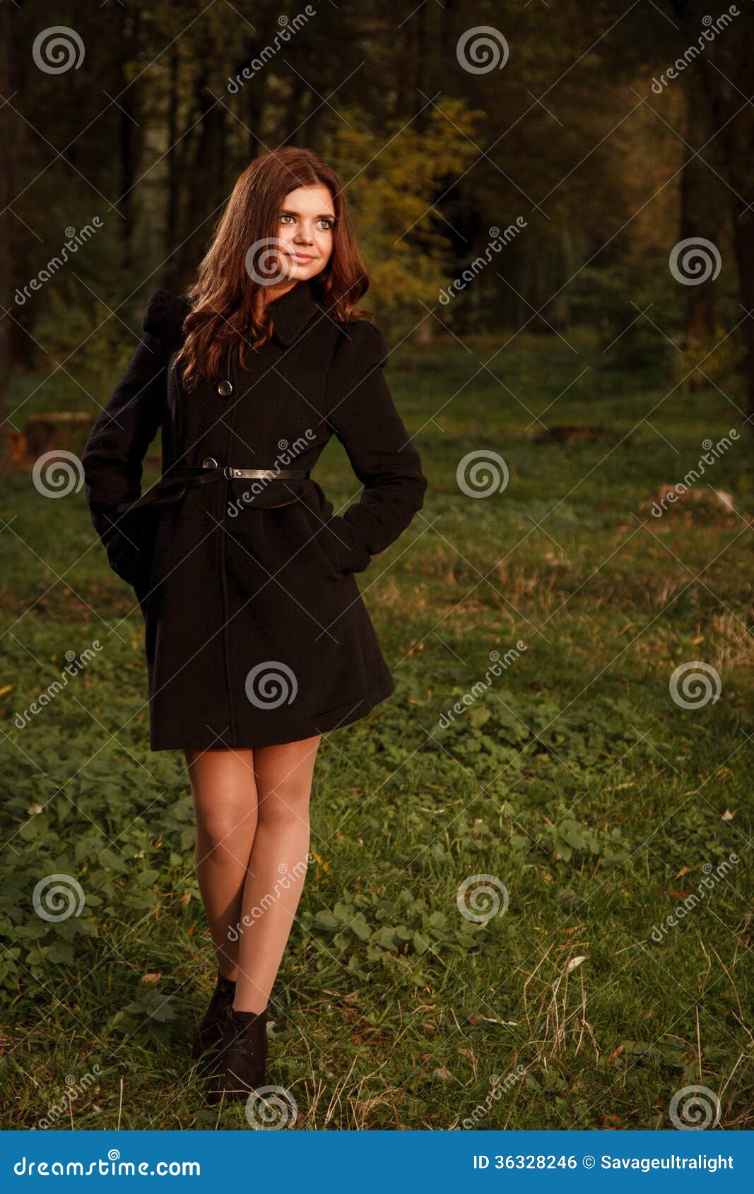 Young female in forest stock photo. Image of young, woman - 36328246