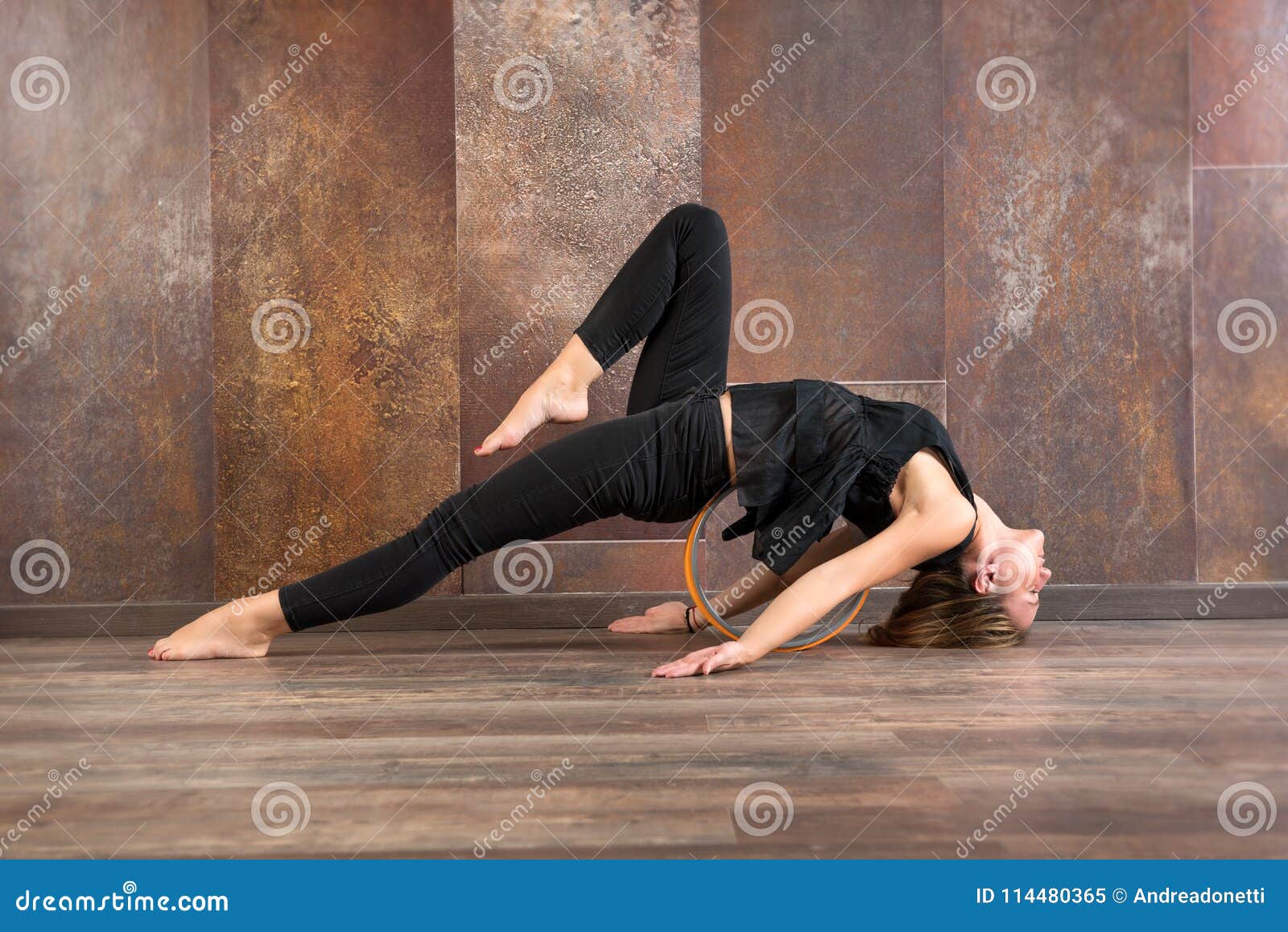 Young Fit Woman Doing Matsyasana Yoga Pose Stock Image - Image of yoga ...