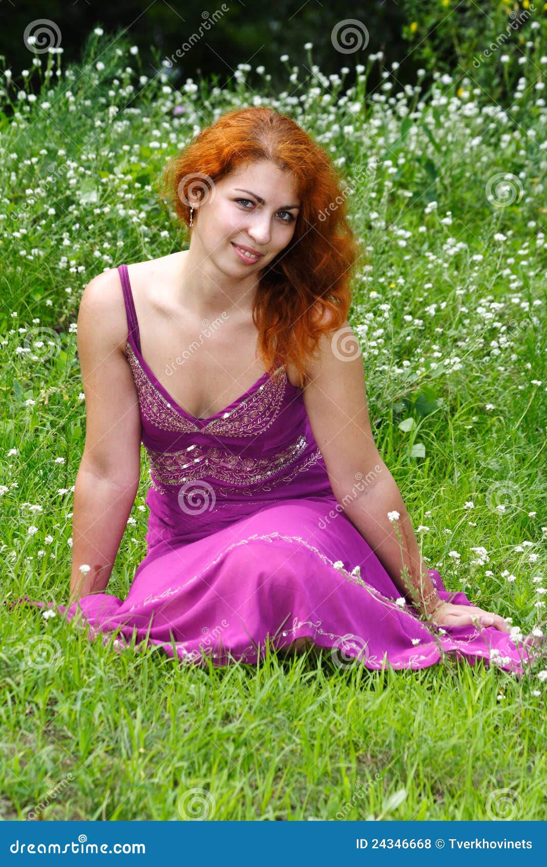 Young ginger girl stock photo. Image of caucasian, long 24346668