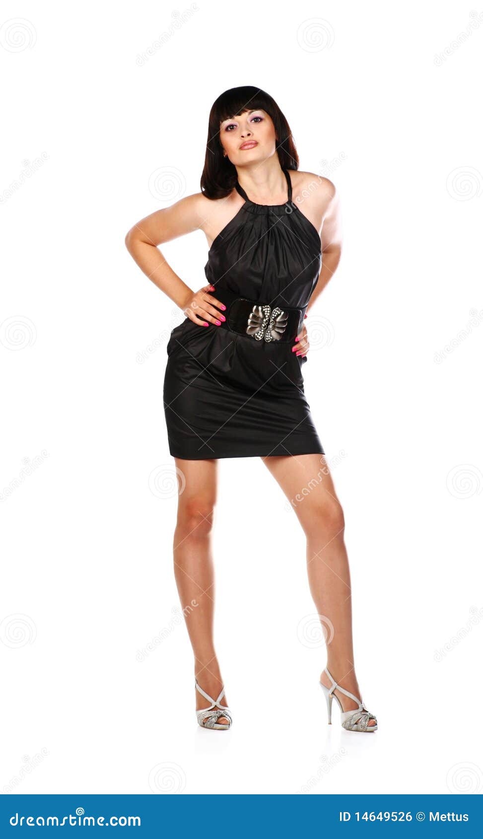 Young girl in dress stock photo. Image of fashion, isolated - 14649526