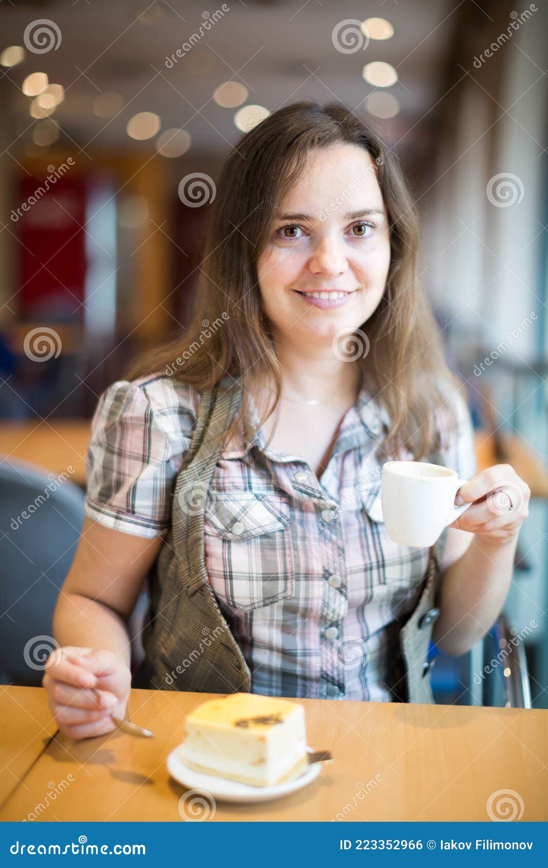 Young Girl Drinking Morning Coffee Stock Photo Image of attractive