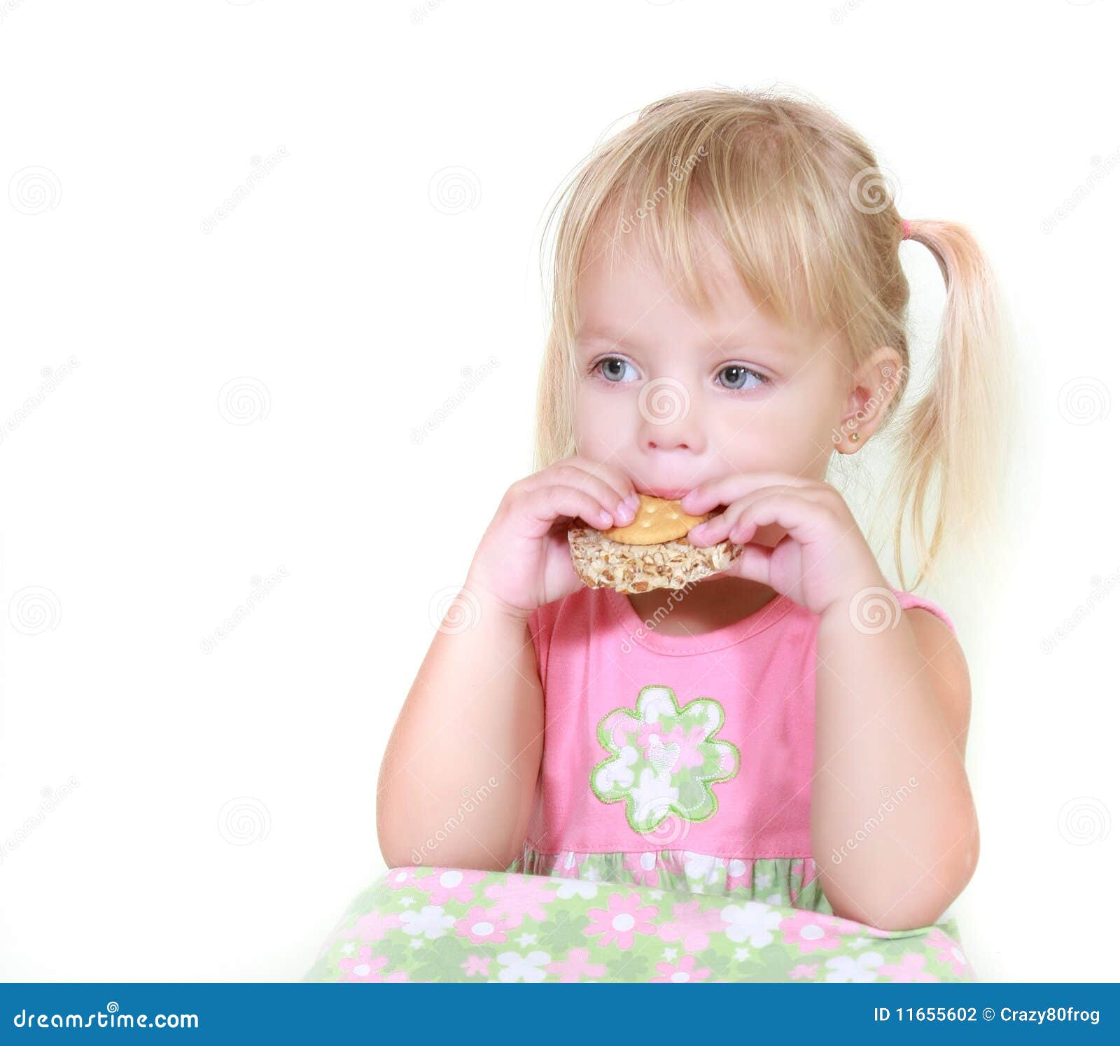 Young Girl Eating Snacks Stock Photography Image 11655602